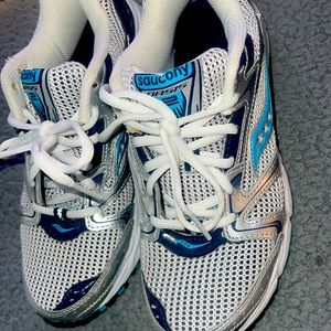 Chrome Saucony Grid Sneakers